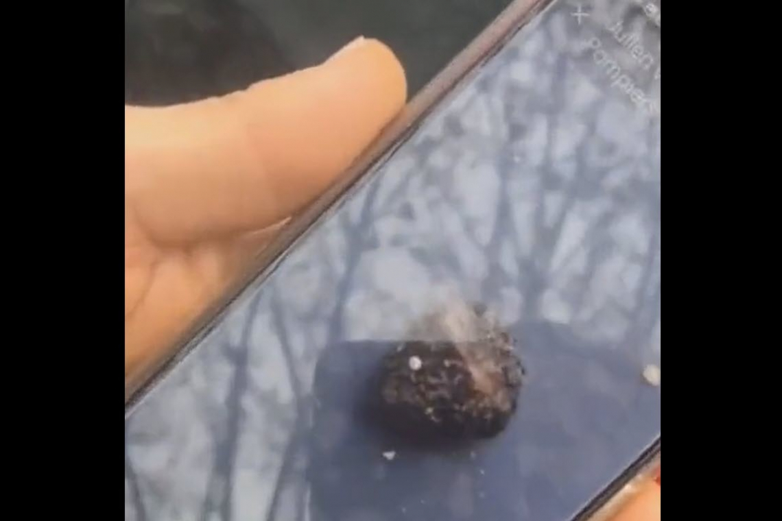 Meteorite Hits Car in France