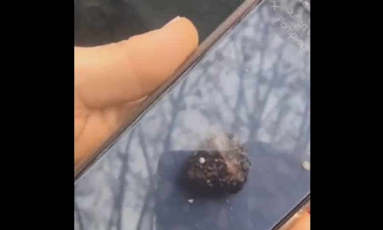 Meteorite Hits Car in France