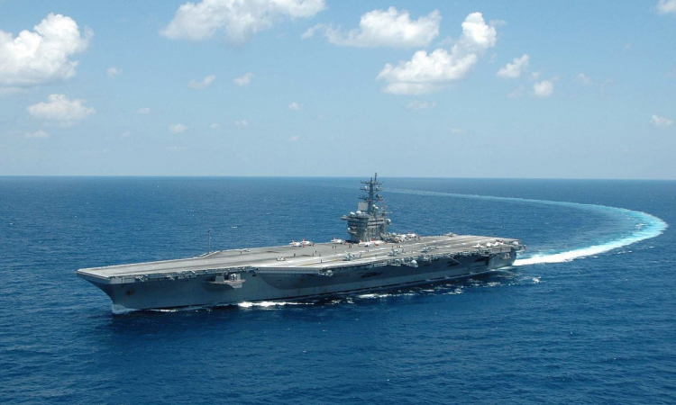 USS Dwight D. Eisenhower Aircraft Carrier and It's Strike Group have transited the Strait of Hormuz, Entered the Persian Gulf