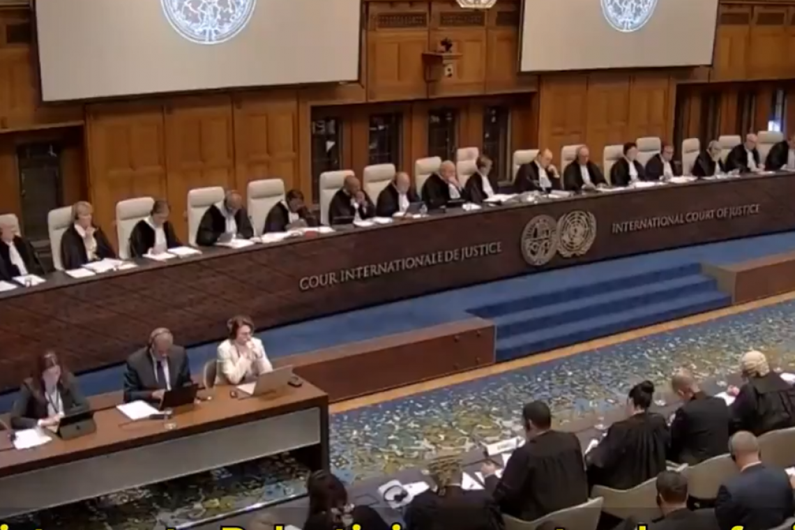 The International Court of Justice is Now Seated at The Hague; Israel Genocide Charges