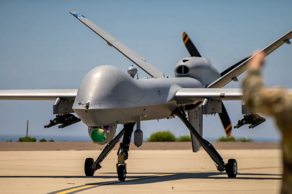 U.S. MQ-9 &quot;Reaper&quot; Drone SHOT DOWN Near Baghdad