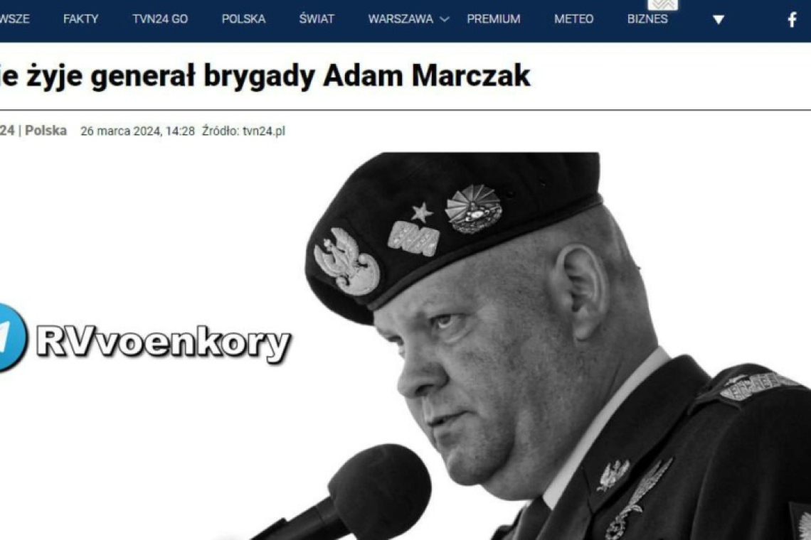 Poland Army General KILLED in Ukraine