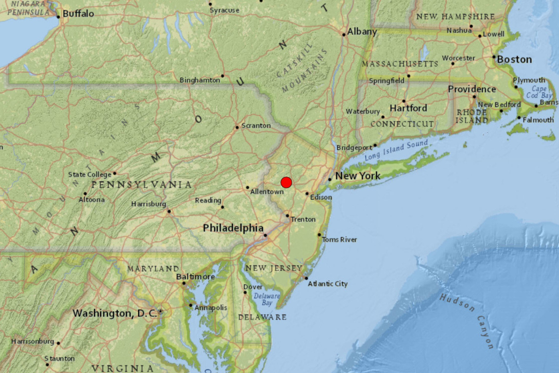 EARTHQUAKE:  NEW JERSEY!    M4.8