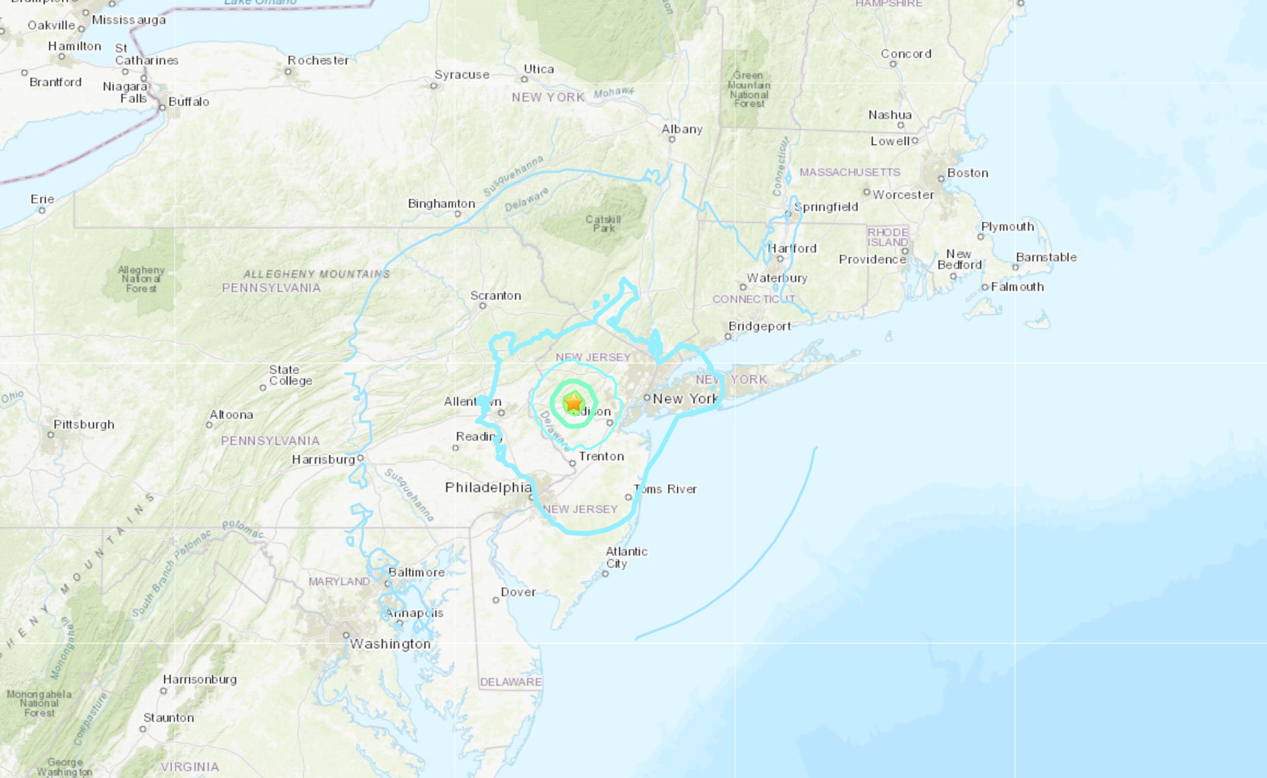 M4.8 Earthquake - New Jersey