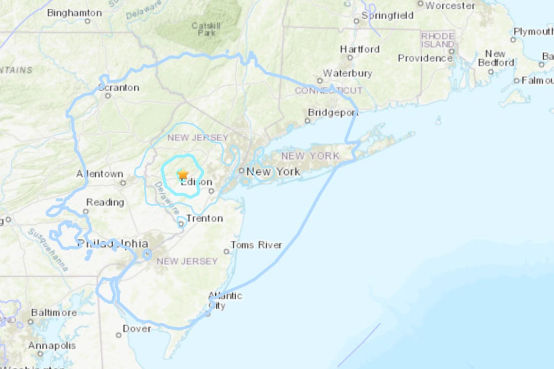 Hal Turner Radio Show New York, New Jersey experience earthquake