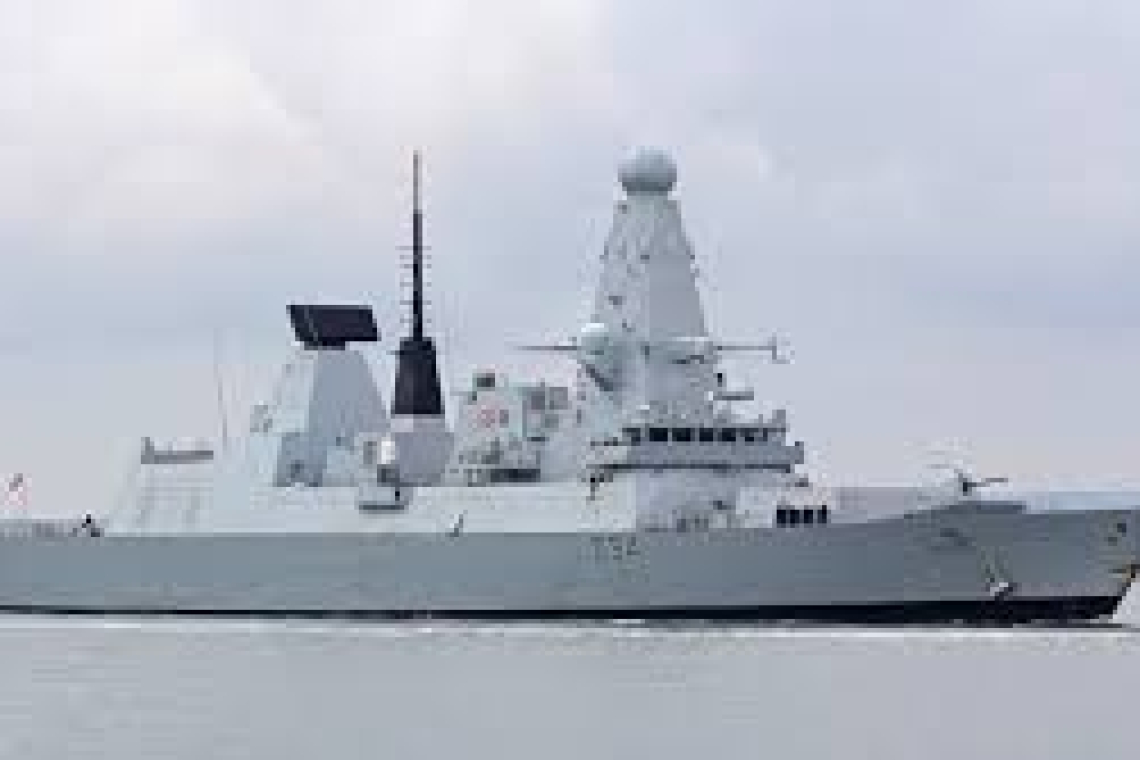 YEMEN CLAIM: UK Warship &quot;HMS DIAMOND&quot; Directly Hit with Ballistic Missiles