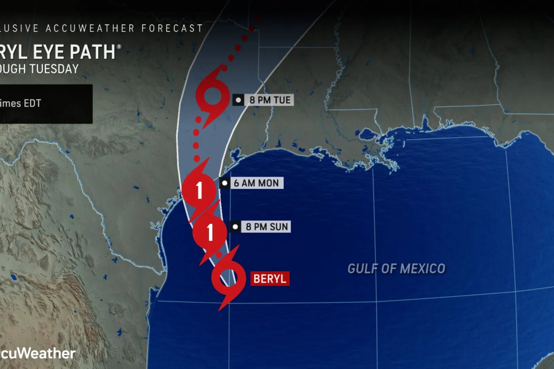 UPDATED 2:40 PM EDT -- Full Details: Hurricane Beryl To SLAM Texas - Voluntary Evacuations in Progress - Severe Flooding Coming from 12&quot; rainfall in 24 hours!