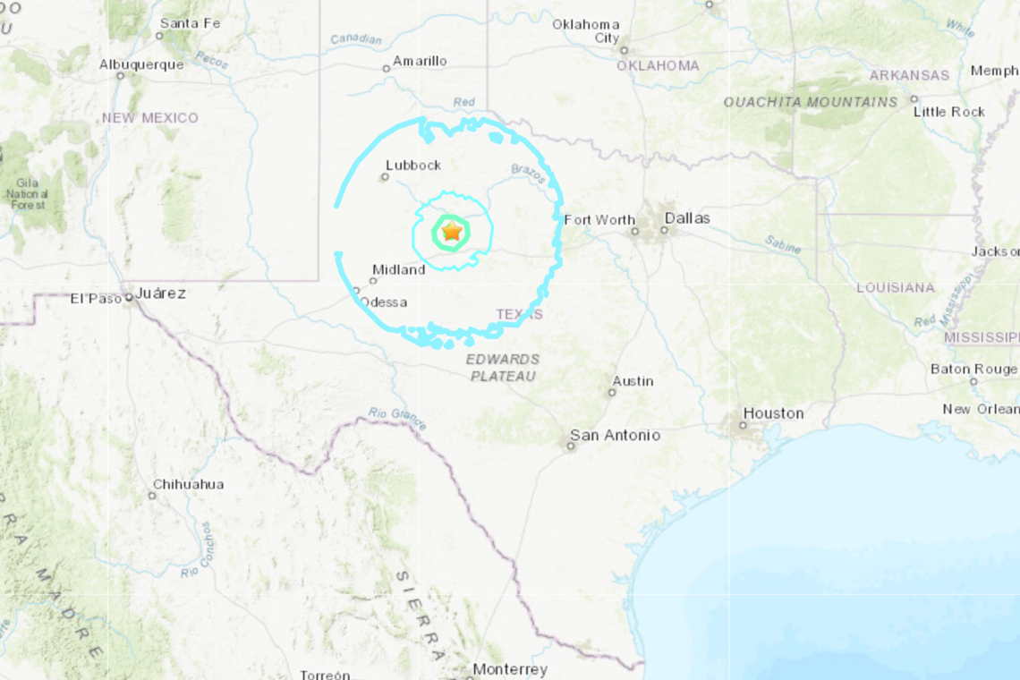 Hefty 5.1 Earthquake Shakes Texas