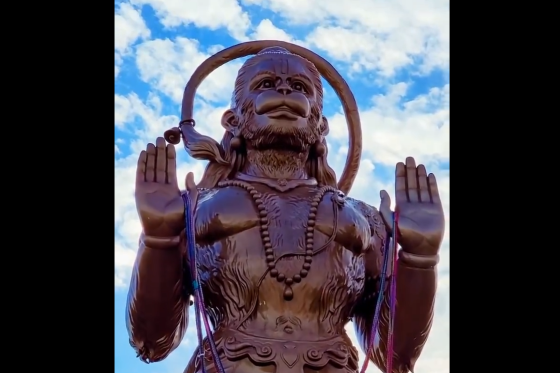 90 Foot tall Indian monkey man statue unveiled in Houston, Texas