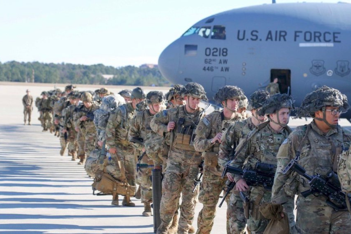 101st Airborne Division of U.S. Army Arrives in Middle East