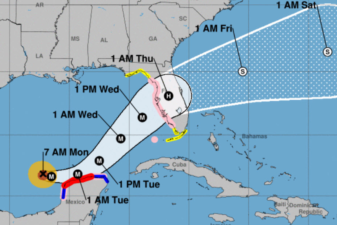 UPDATE 9:47 AM - NOW CATEGORY ***FOUR**** -- EVACUATION HIGHLY RECOMMENDED; HURRICANE MILTON ALREADY CATEGORY 3