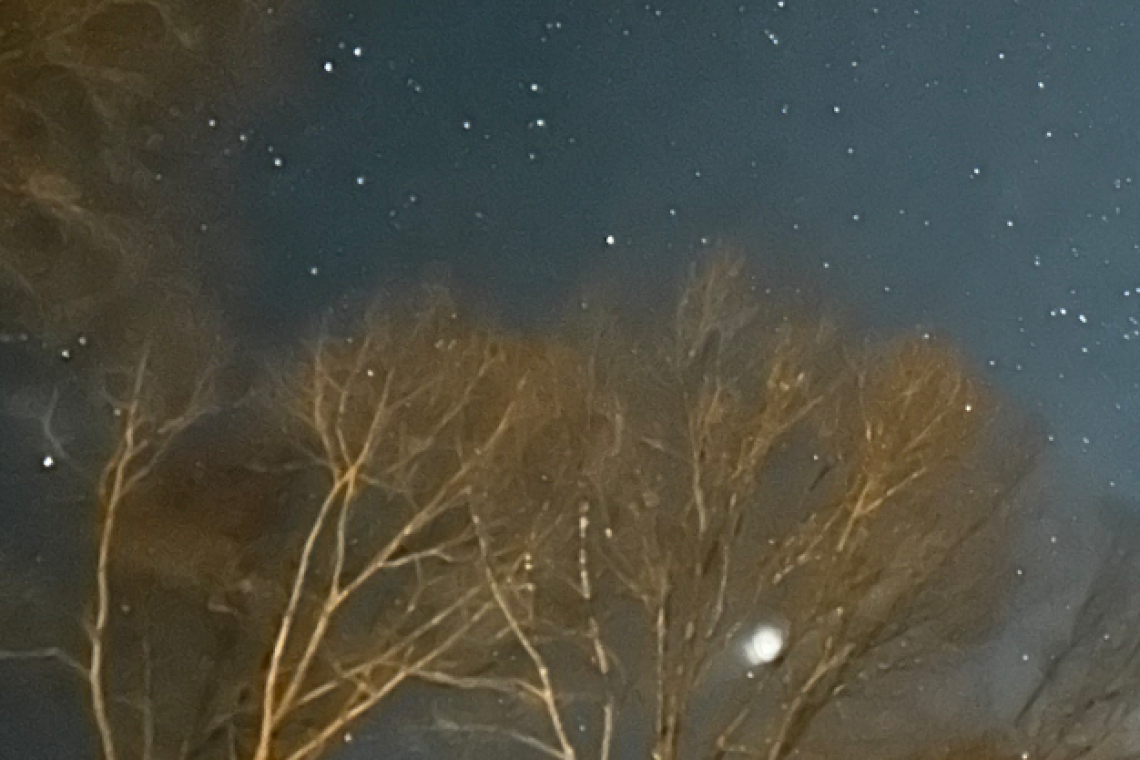 The Nighttime Sky Outside My PA House Tonight