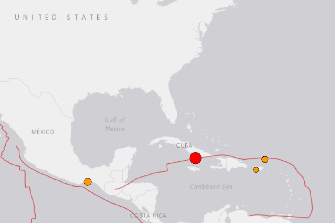 Fierce Magnitude 6.8 Earthquake Near Cuba