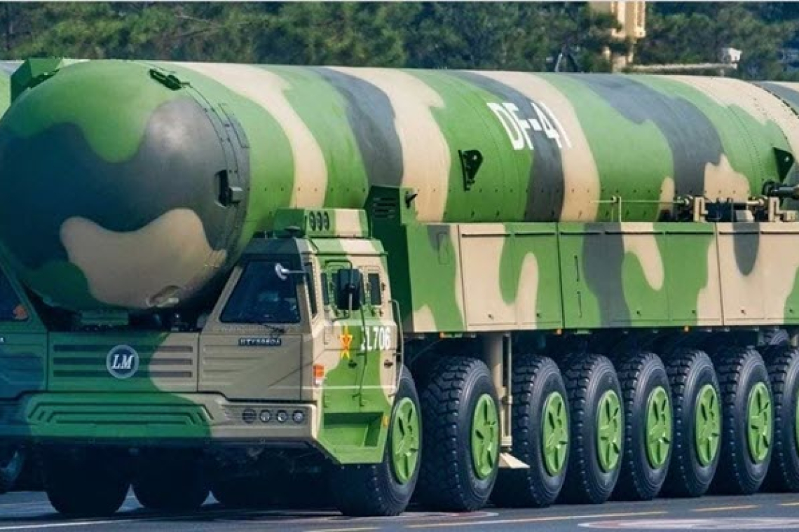 CHINA HAS FIRED AN ICBM . . . . PACIFIC OCEAN