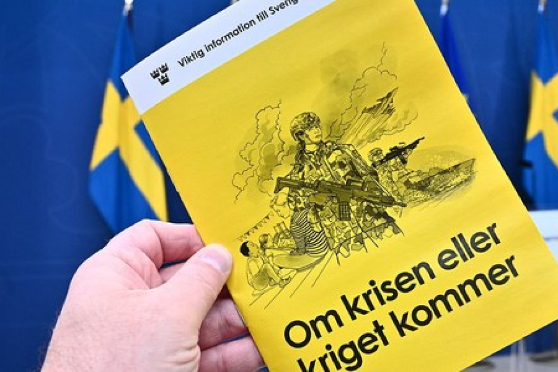 Sweden Government Pamphlet To ENTIRE Population: &quot;Prepare for Crisis or War&quot;