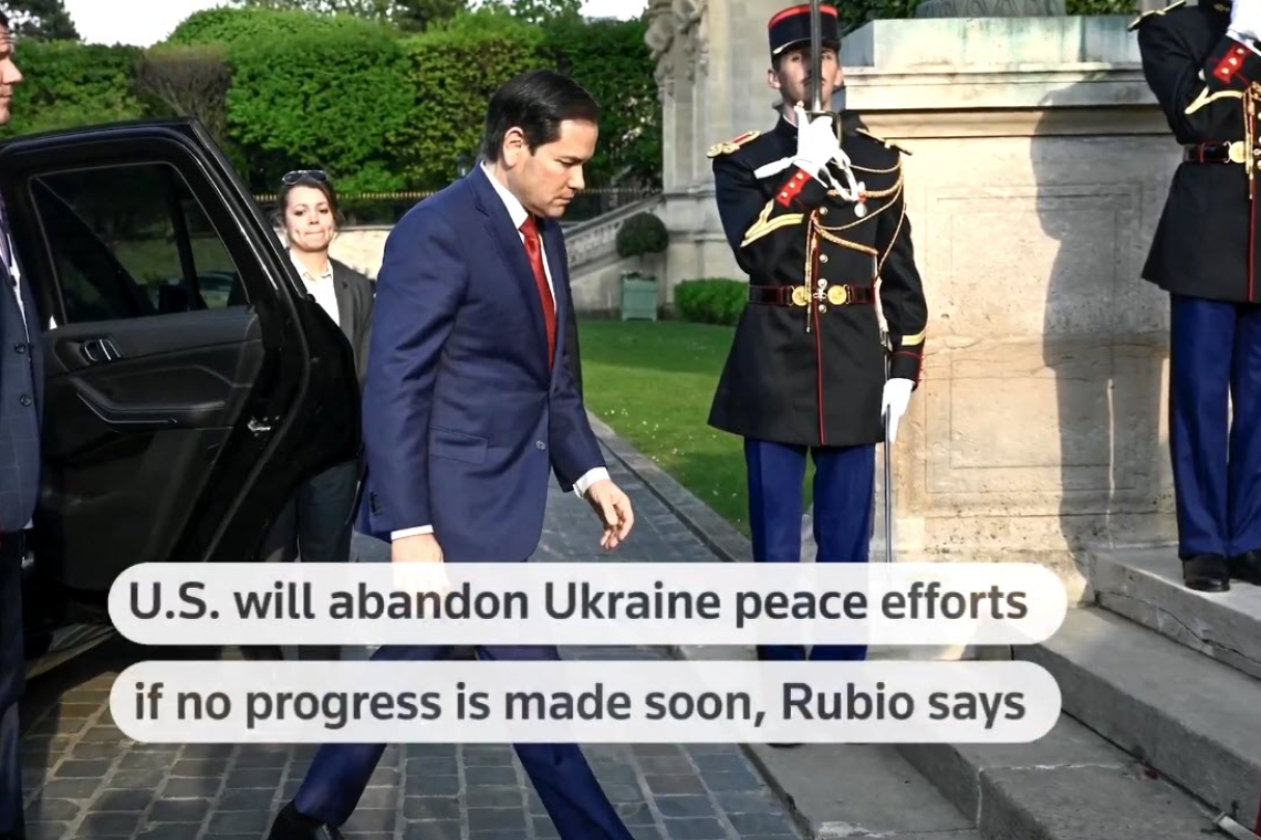 RUBIO:  U.S. Will &quot;Walk-Away&quot; from Russia-Ukraine Peace Efforts if no results soon
