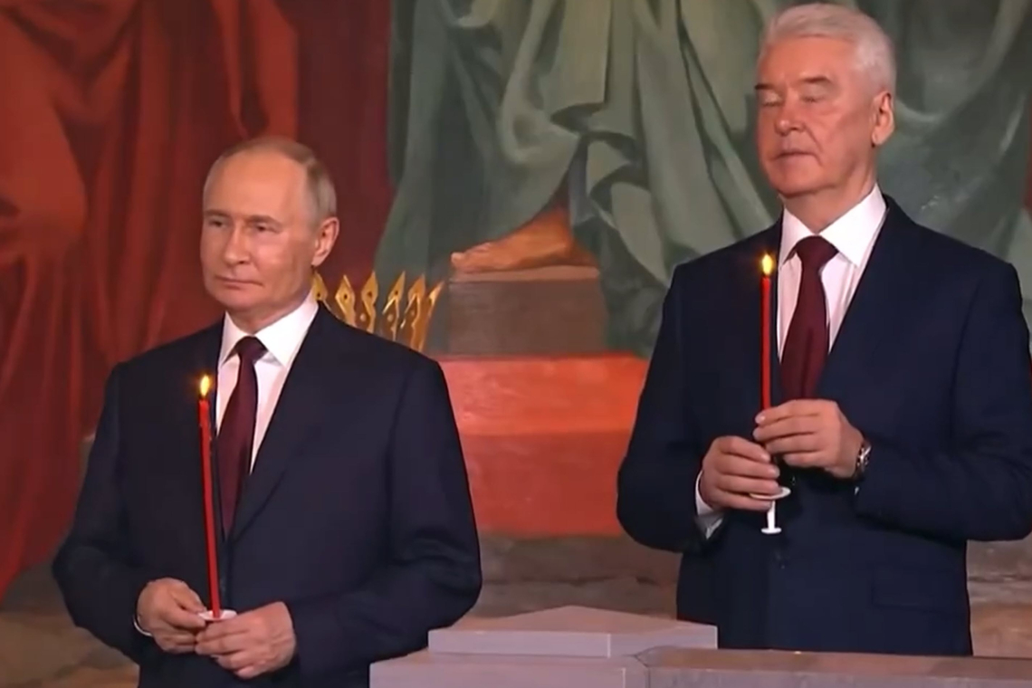 Easter Arrives in Russia; Putin Attends Easter Mass