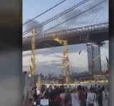 Catastrophe as Mexican Sailing Ship Strikes Brooklyn Bridge in NYC