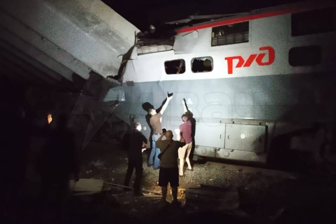 Ukraine Blows-Up-Highway Bridge ONTO Commuter Train on Tracks Below  7 Reported Dead so far