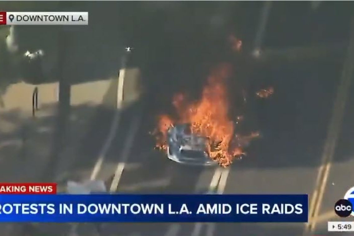 ABC News: &quot;A Bunch of People Just Having Fun, Watching Cars Burn&quot;  (L.A. Riots)