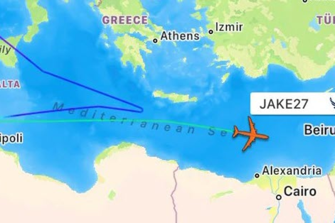 U.S. &quot;Nuke Sniffer&quot; Airborne over the Mediterranean Sea