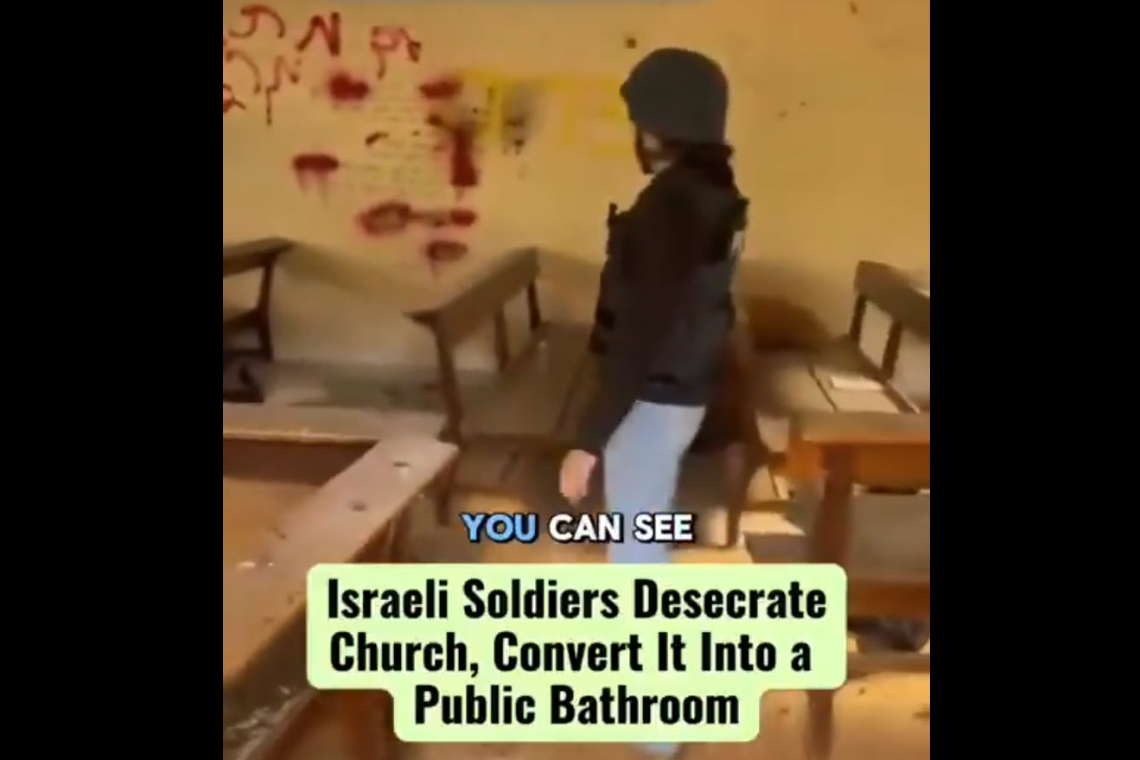 Israeli Defense Force DESECRATES Church; Cuts Face off Virgin Mary Statue