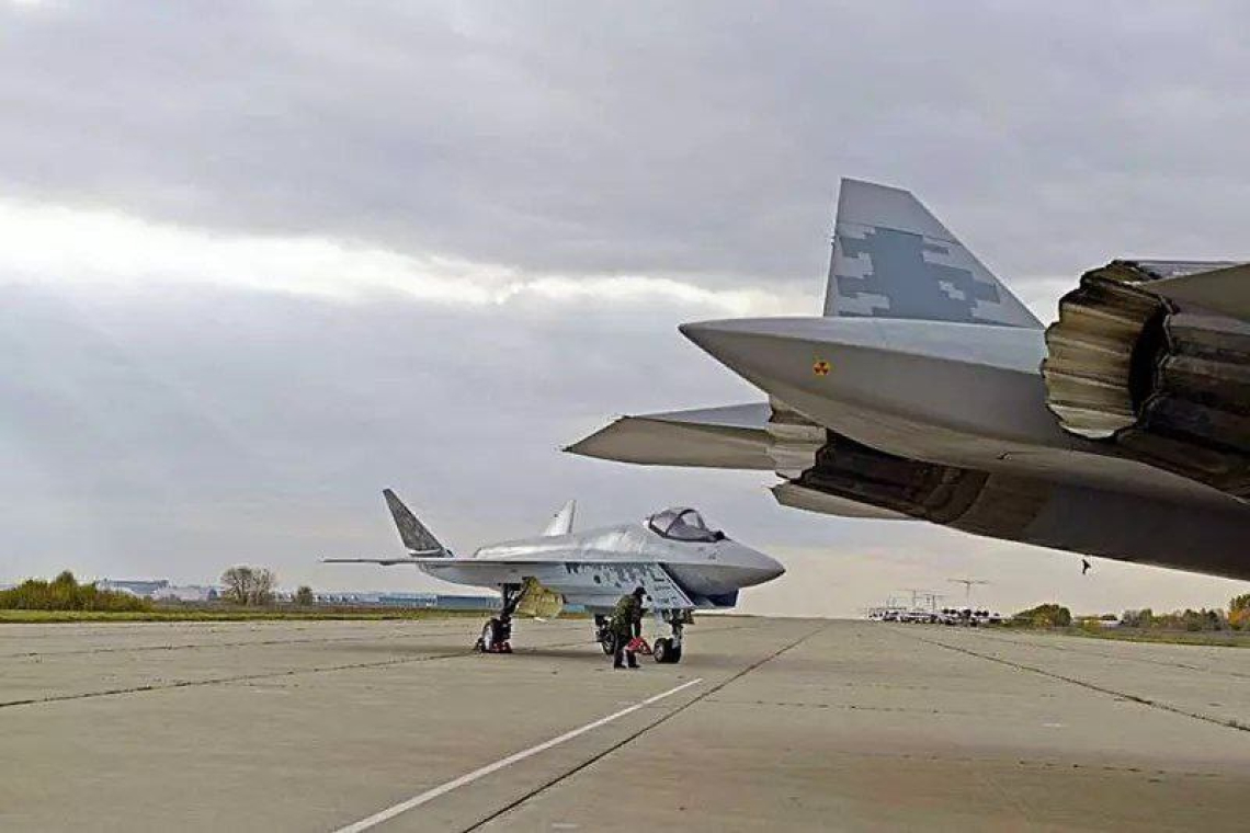 Newest Russian 5th generation fighter Su-75 spotted on airfield
