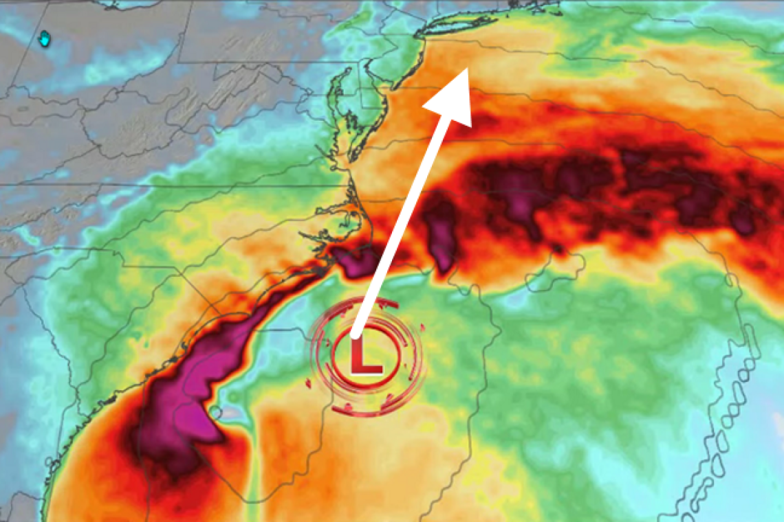 Nor'Easter To Hit NJ / NYC Today and Monday