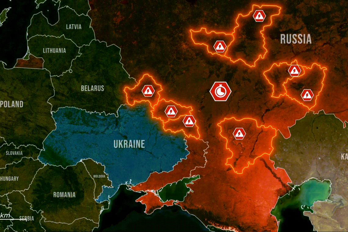 Ukraine Attacks Russian Energy Grid - Severe, Widespread Damage