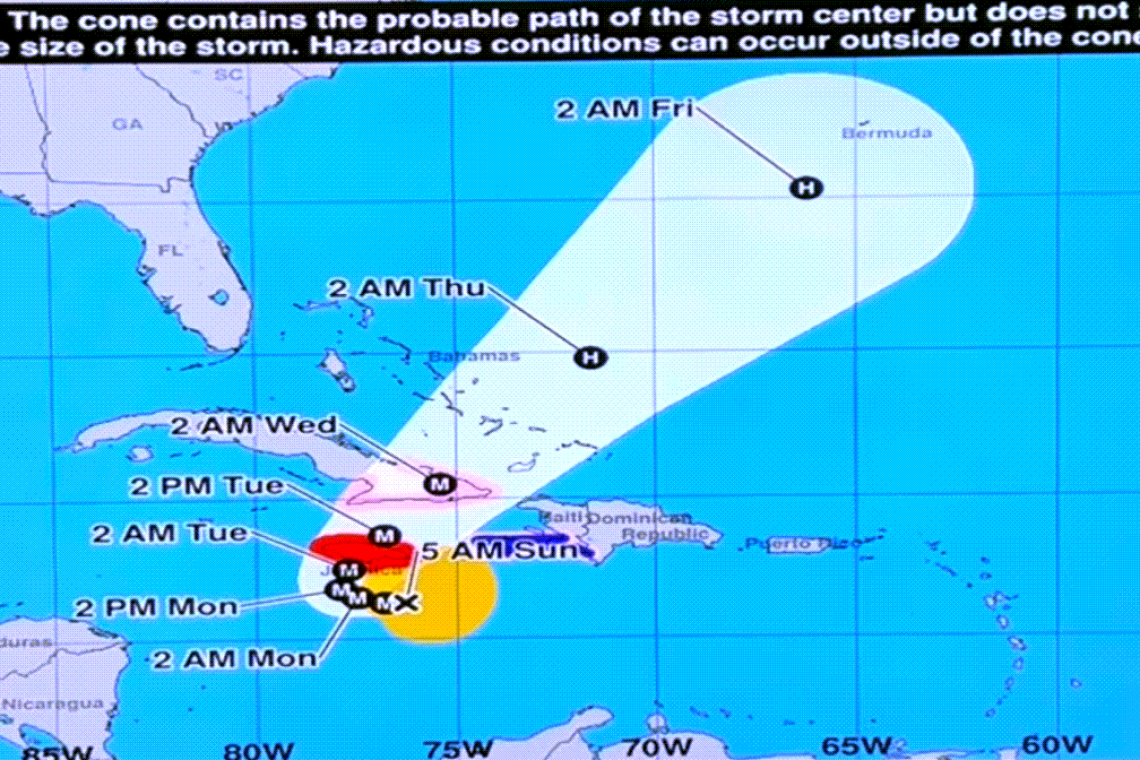 Hurricane Melissa to Make Landfall in Jamaica -  Category 4 or 5 at landfall