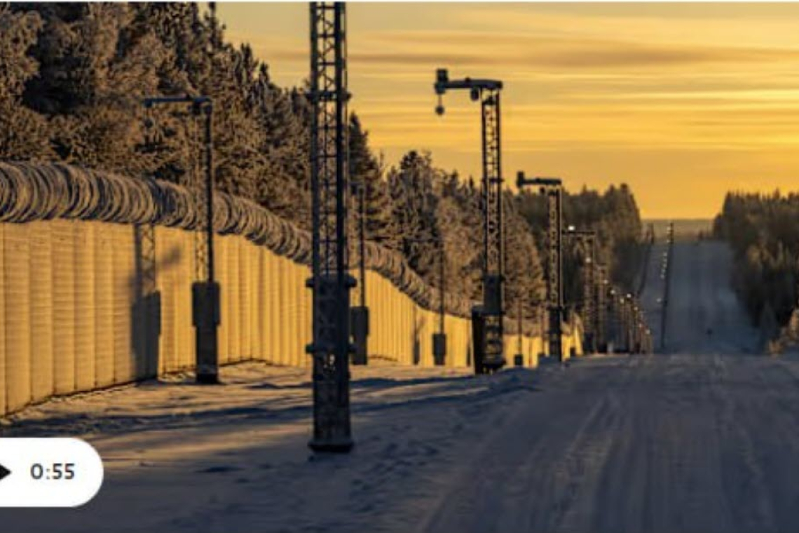Finland Erects Barbed-Wire Fence on Part of Russia Border