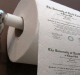 COLLEGE DEGREES JUST BECAME TOILET PAPER