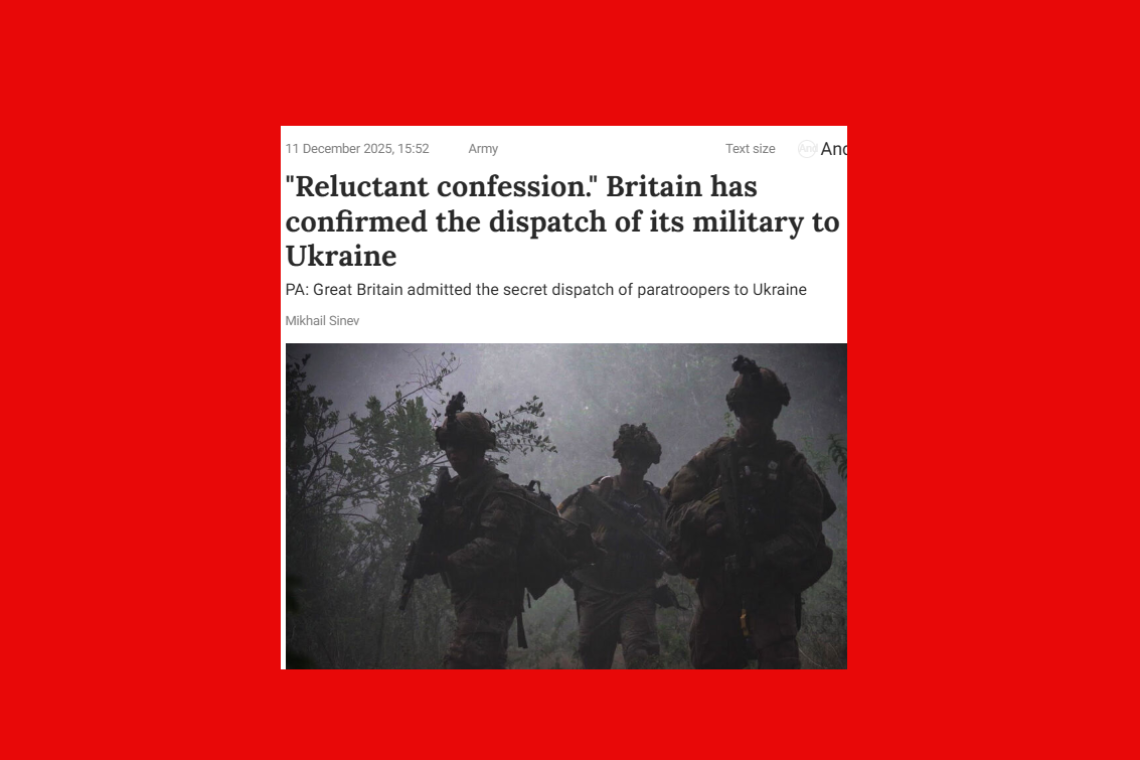 Britian CONFIRMS Presence of British Troops Inside Ukraine