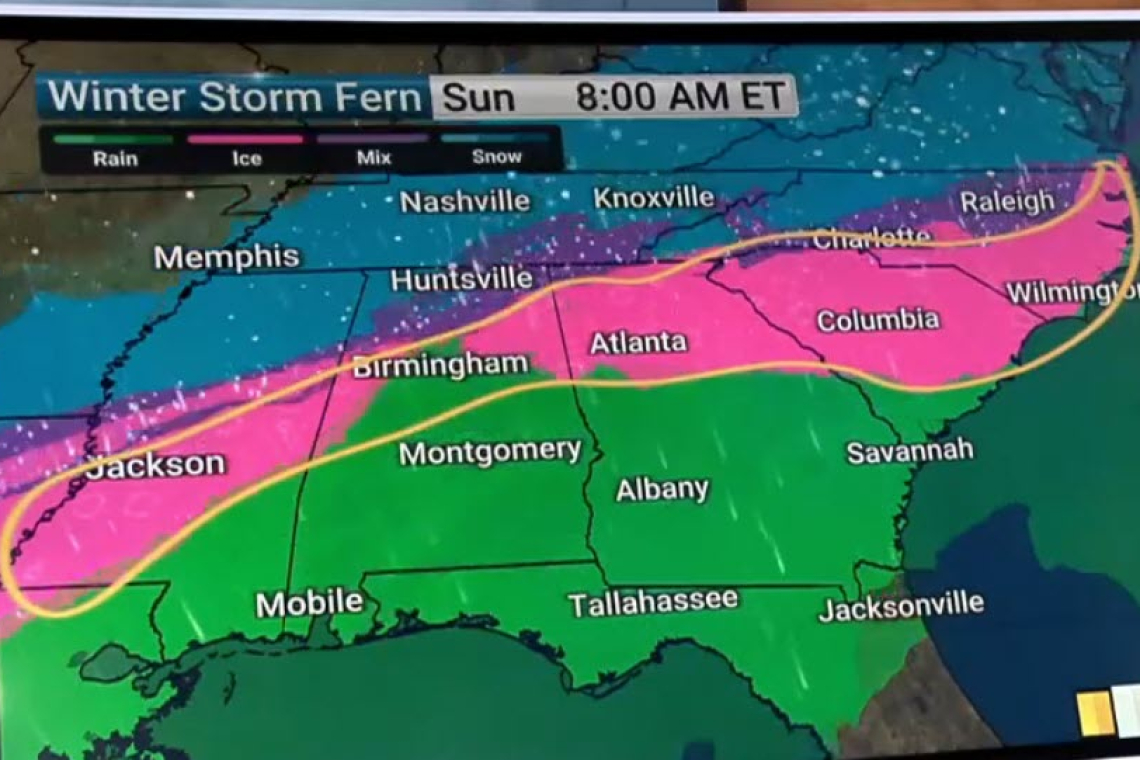 ALERT: Major Winter Storm Targets The South, AND East Friday Into The Weekend