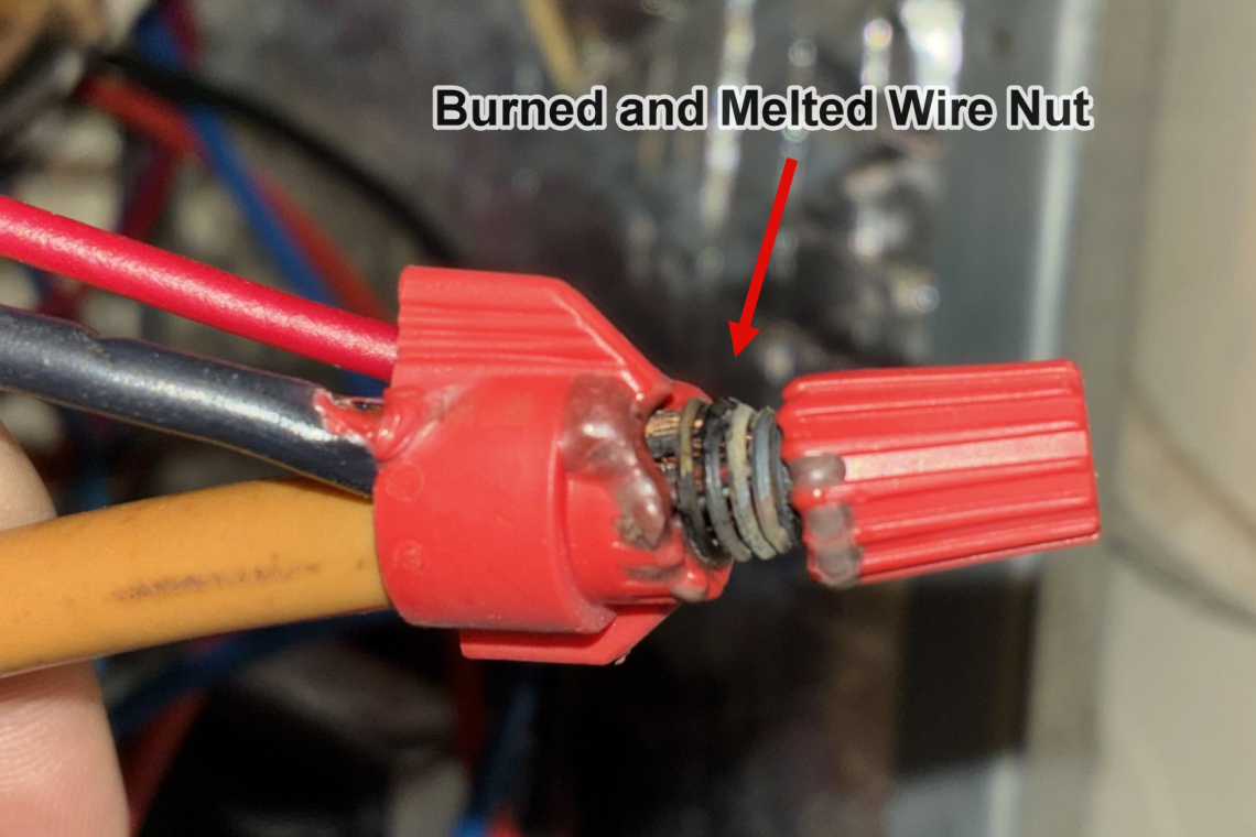 I woke up around 6:00 turned the heat up . . .  then smelled electrical burning!