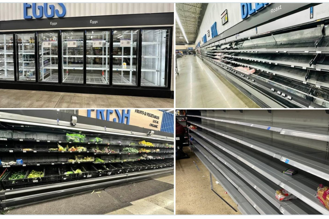 Long Gasoline Lines in PA - Empty Grocery Shelves -- The "Masses Who Are Asses" Waited to the last minute"