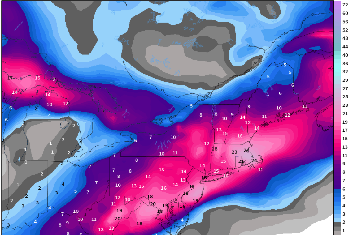 Heads-up: Possible BLIZZARD - NJ/NYC/and North - Monday Feb 23