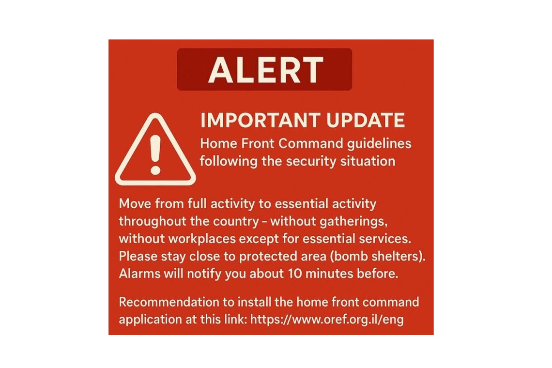 Israel Issues ALERT Nationwide; Opening Bomb Shelters