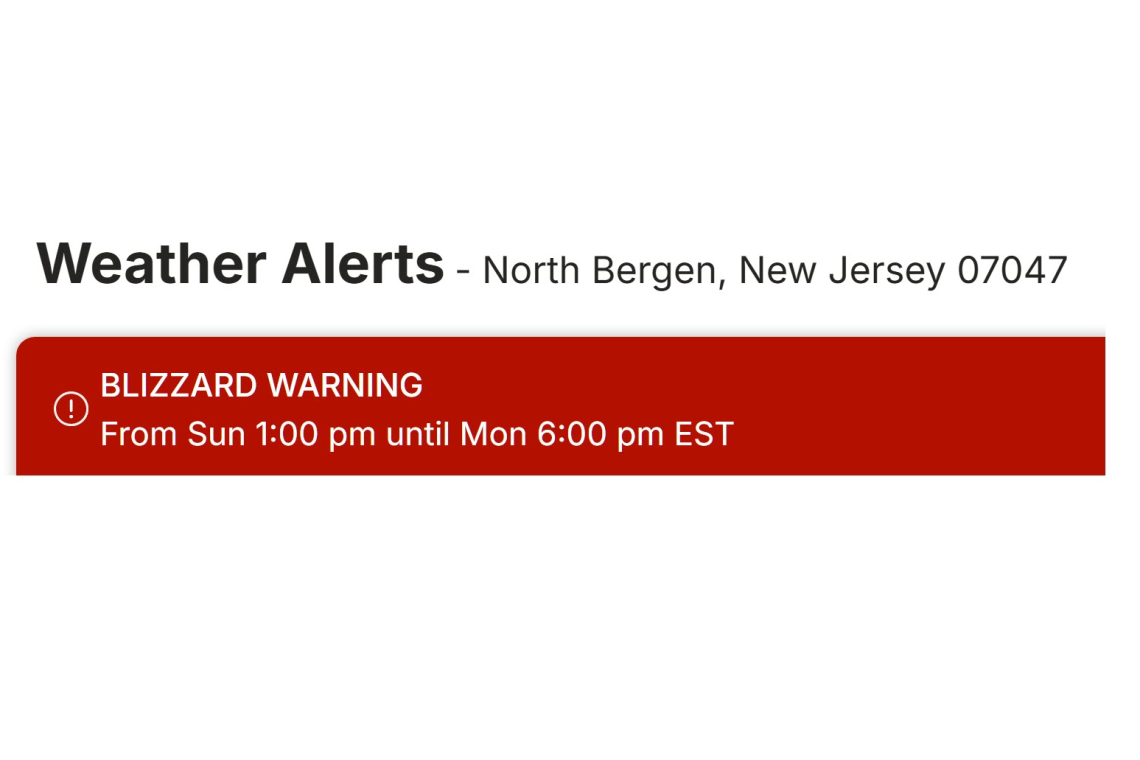 ***** BLIZZARD WARNING *****