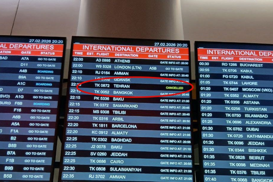 Airline Flights To Tehran Suddenly "Cancelled"