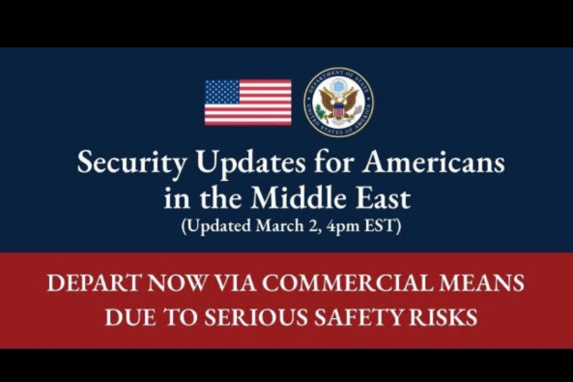 ****BULLETIN **** STATE DEPT. ORDERS ALL AMERICANS TO LEAVE 14 COUNTRIES IMMEDIATELY ! ! ! !