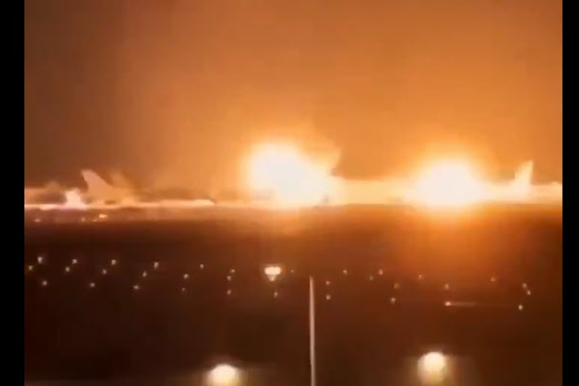 Ben Gurion Airport Last Night . . . as Iran RETALIATES for Attack on Natural Gas Field