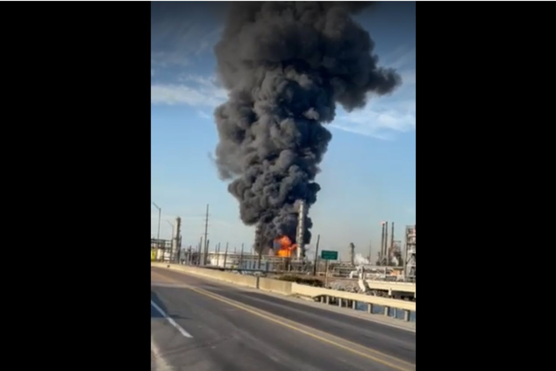 Explosion and Fire at VALERO Refinery, Port Arthur, TX- RUMORS: Drone Attack from the Gulf!