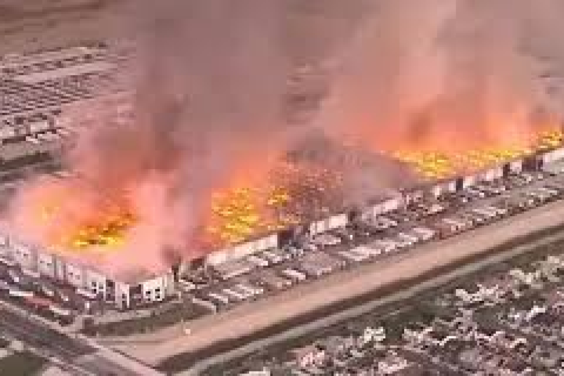 VIDEO: Disgruntled Employee Sets Fire to 1.2 Million Sq. Ft. Warehouse